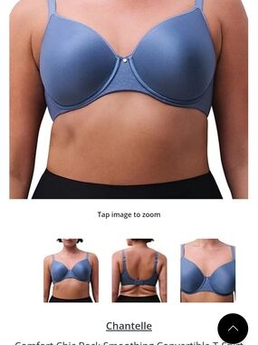 Chantelle Smooth Convertible Bra — Slate Blue
